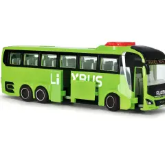 Zielony autobus FlixBus z otwartymi drzwiami, idealny na podróż. Gdyby tylko można było łatwo dokonać flixbus zwrot biletu!