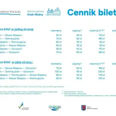 Cennik biletów na promy: Szczecin, Nowe Warpno, Świnoujście. Sprawdź ceny biletów dobowych i jednokierunkowych.