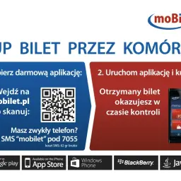 Jak skasować bilet elektroniczny w autobusie? Pobierz aplikację moBILET, kup bilet i okazuj go podczas kontroli.