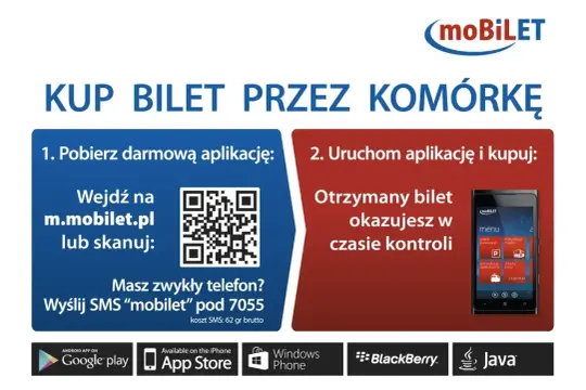 Jak skasować bilet elektroniczny w autobusie? Pobierz aplikację moBILET, kup bilet i okazuj go podczas kontroli.